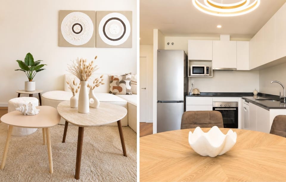 Kitchen or kitchenette, Living room, Seating area, Dining area, oven, stove