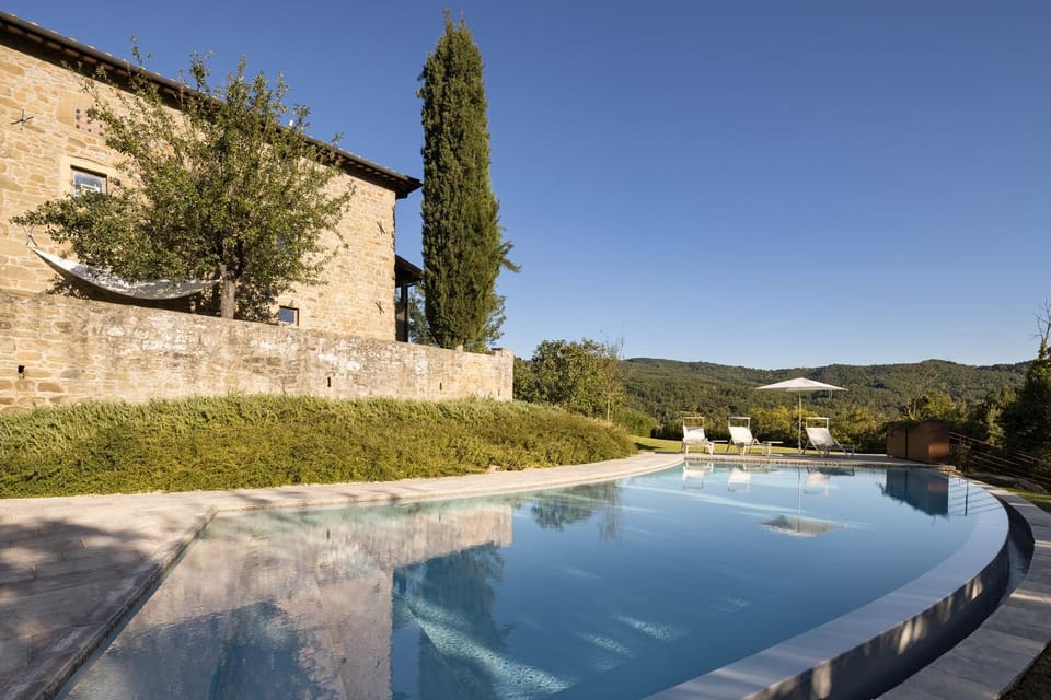 Property building, Pool view