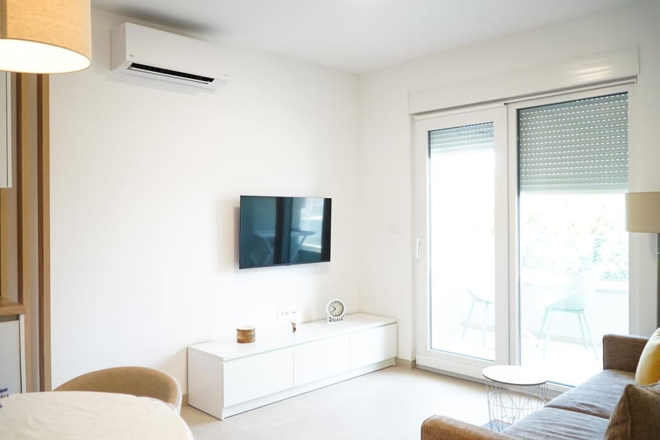 TV and multimedia, Living room, Seating area, air conditioner