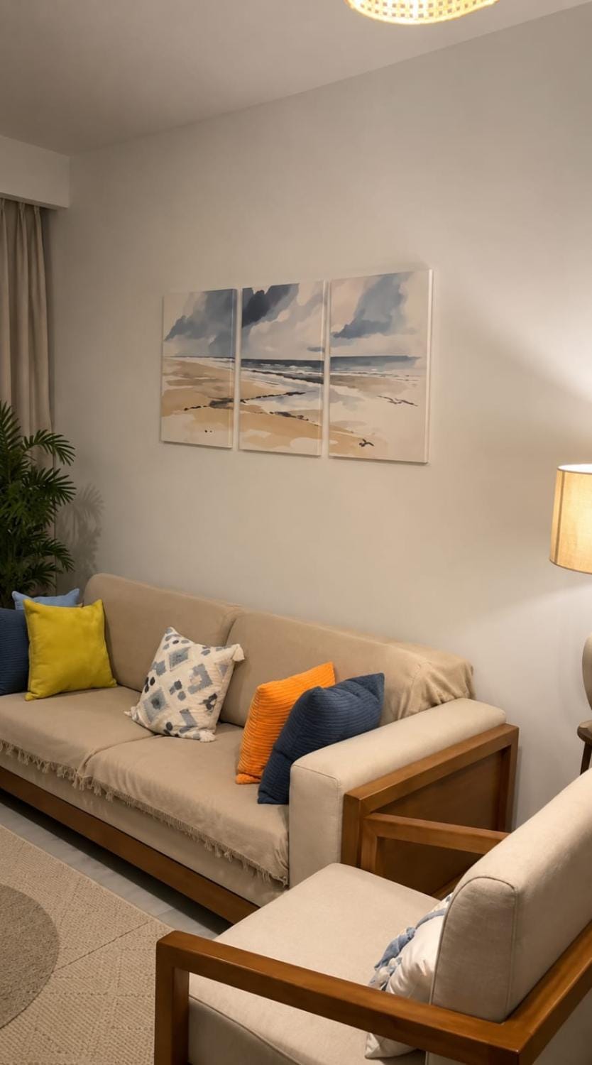 Boutique Coastal 2BR For Family - Open Views - Palm Hills New Alamein - Lagoon Beach Access Apartment in Egypt