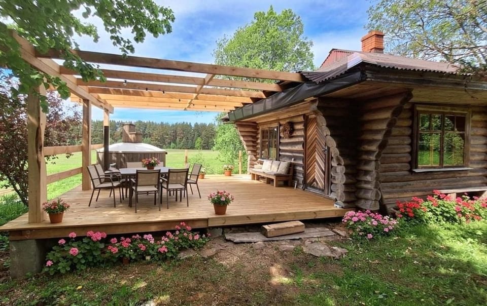 Sauna, tub and forest silence,Your oasis of peace House in Latvia