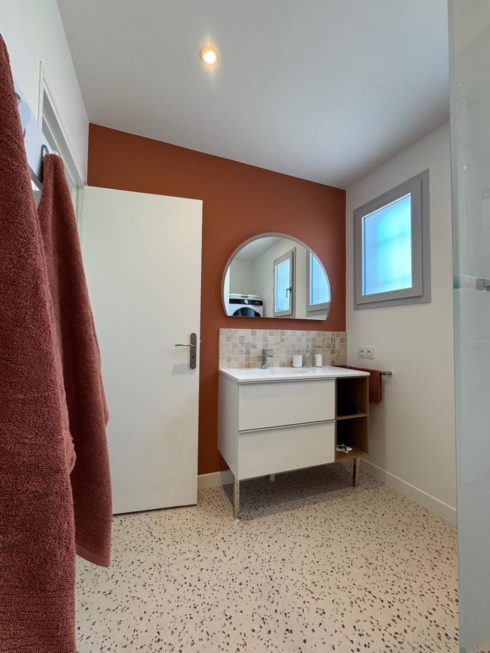 Bathroom, hair dryier