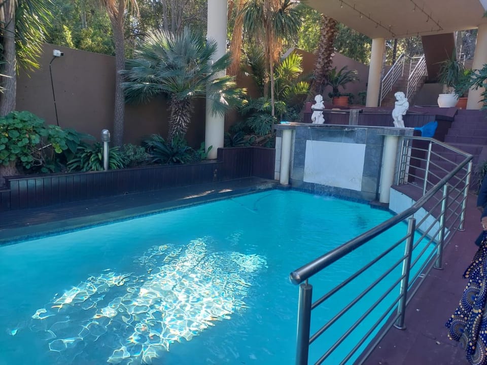 Patio, Day, Natural landscape, Garden, Garden view, Pool view, Swimming pool, Swimming pool