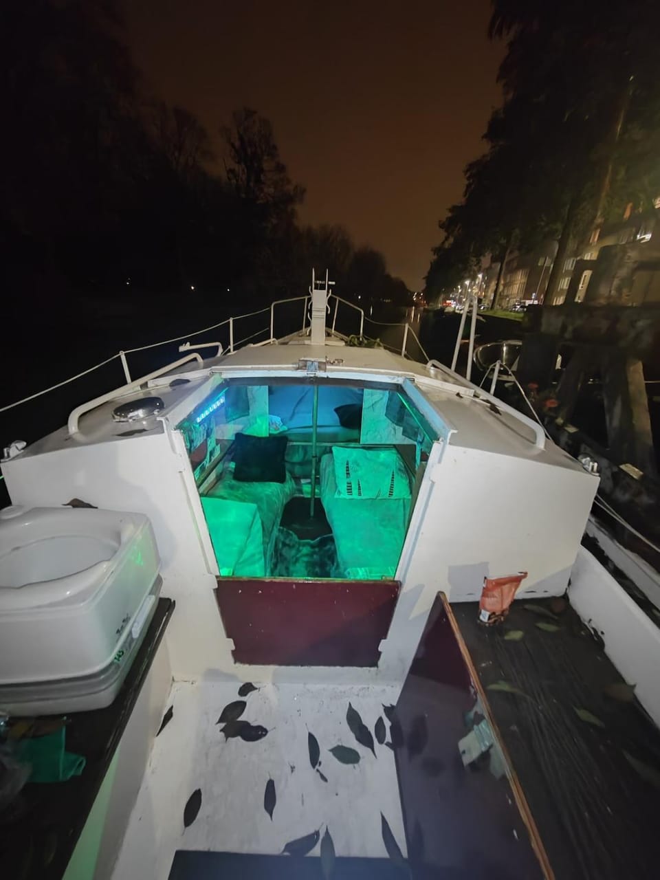 Kaixer Docked boat in Amsterdam