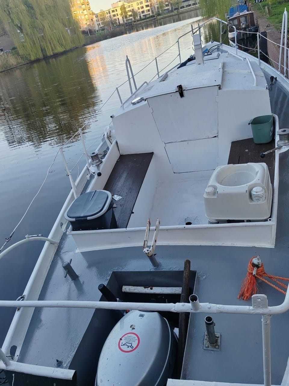 Kaixer Docked boat in Amsterdam