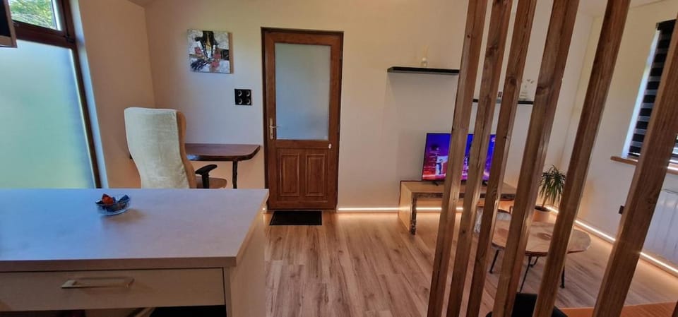 Photo of the whole room, Dining area