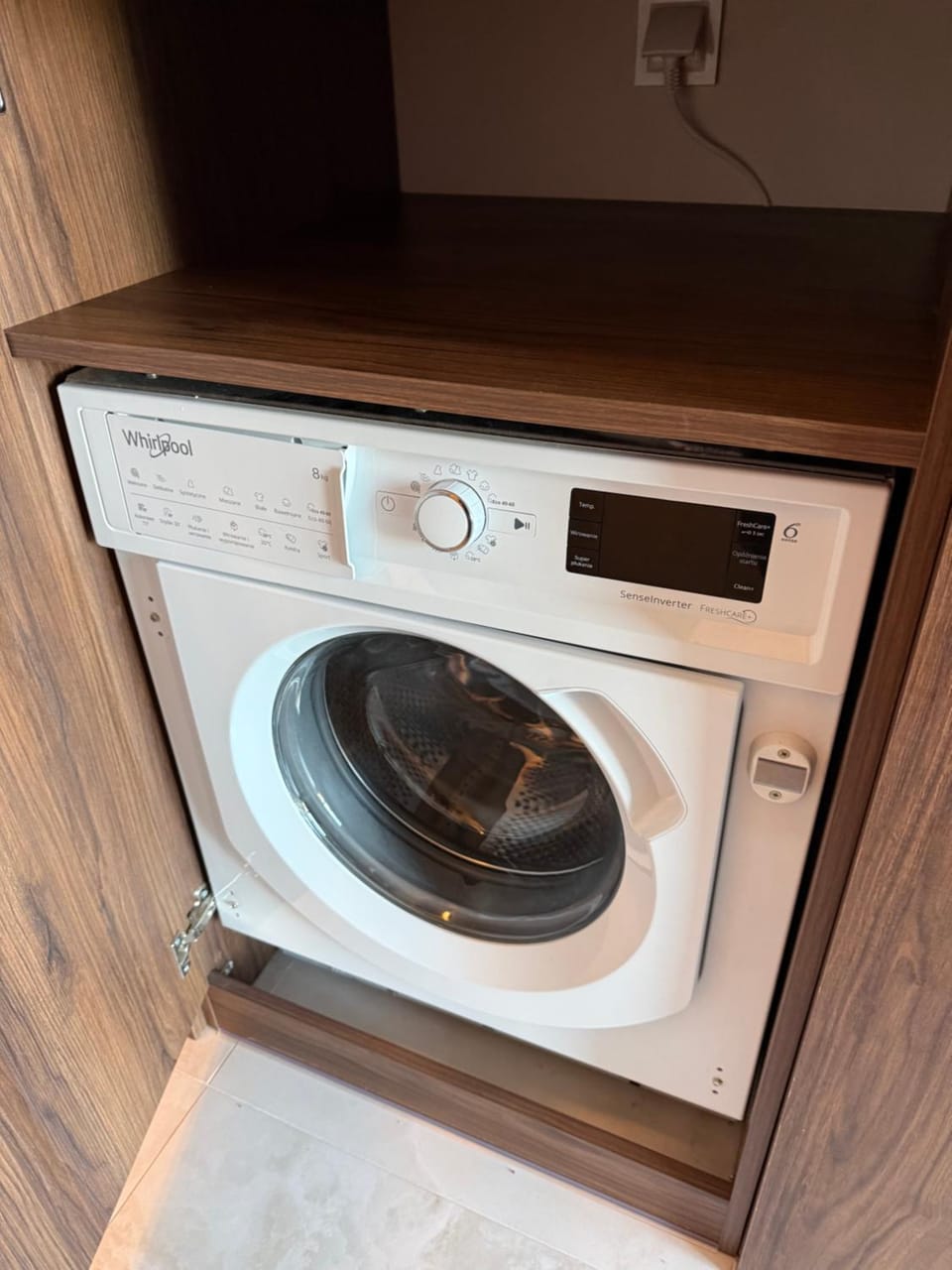 flat iron, washing machine