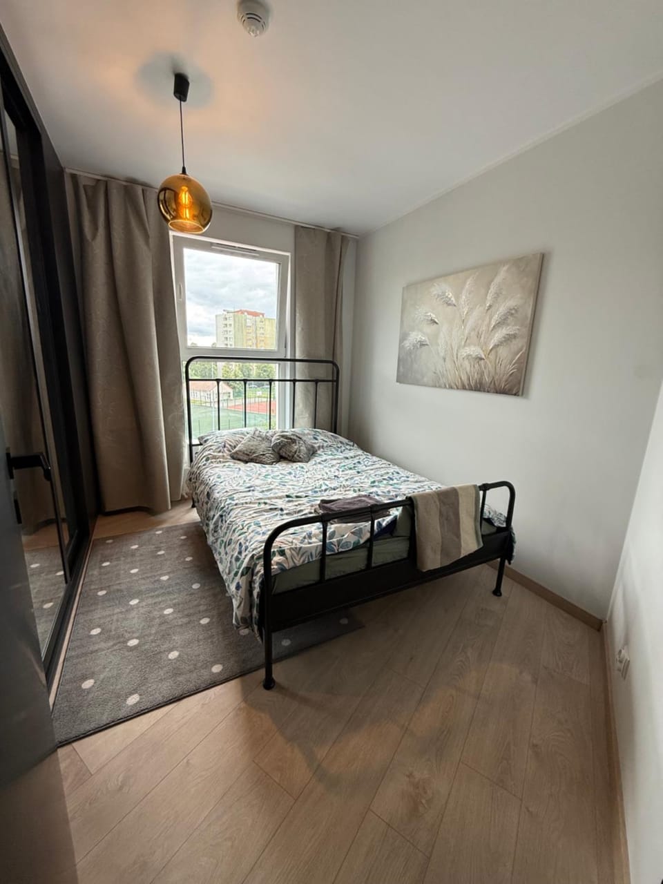 Seating area, Bedroom, towels, wardrobe