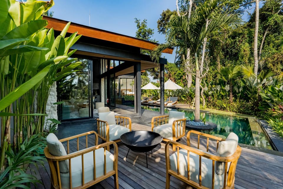 Natural landscape, Seating area, Swimming pool