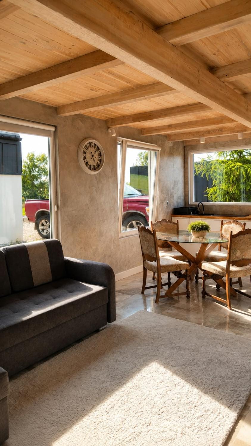 Living room, Seating area, Dining area