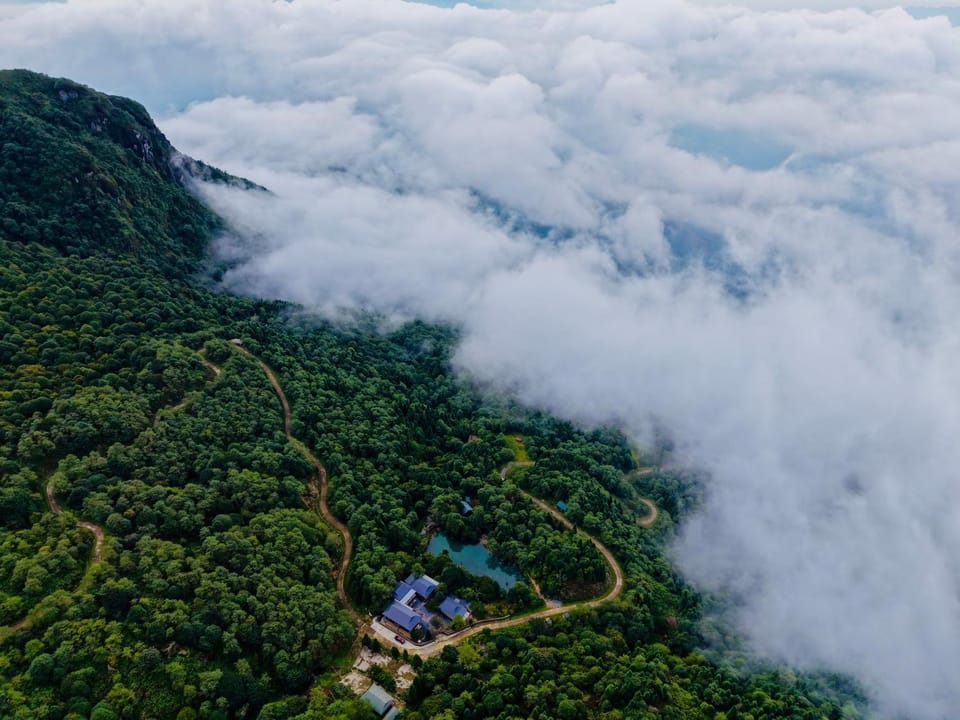 Natural landscape, Bird's eye view, Mountain view