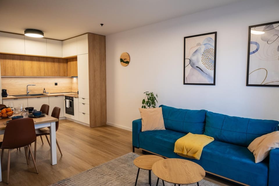 Living room, kitchen