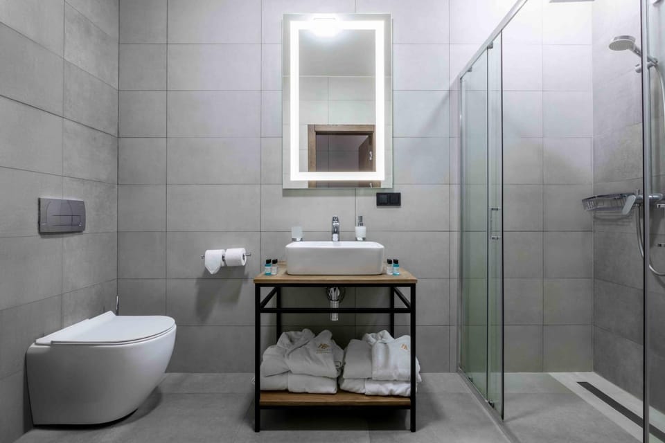 Shower, Toilet, Bathroom, towels