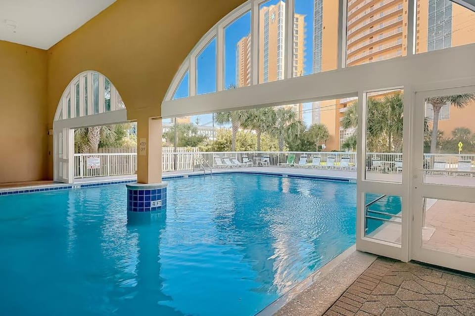 Colorful oceanfront condo with Gulf views on-site pools & hot tub House in Panama City Beach