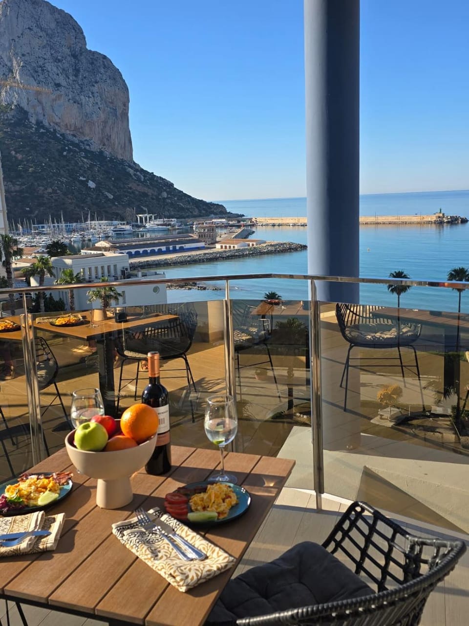 Balcony/Terrace, Mountain view, Sea view