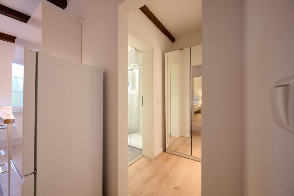 Shower, wardrobe