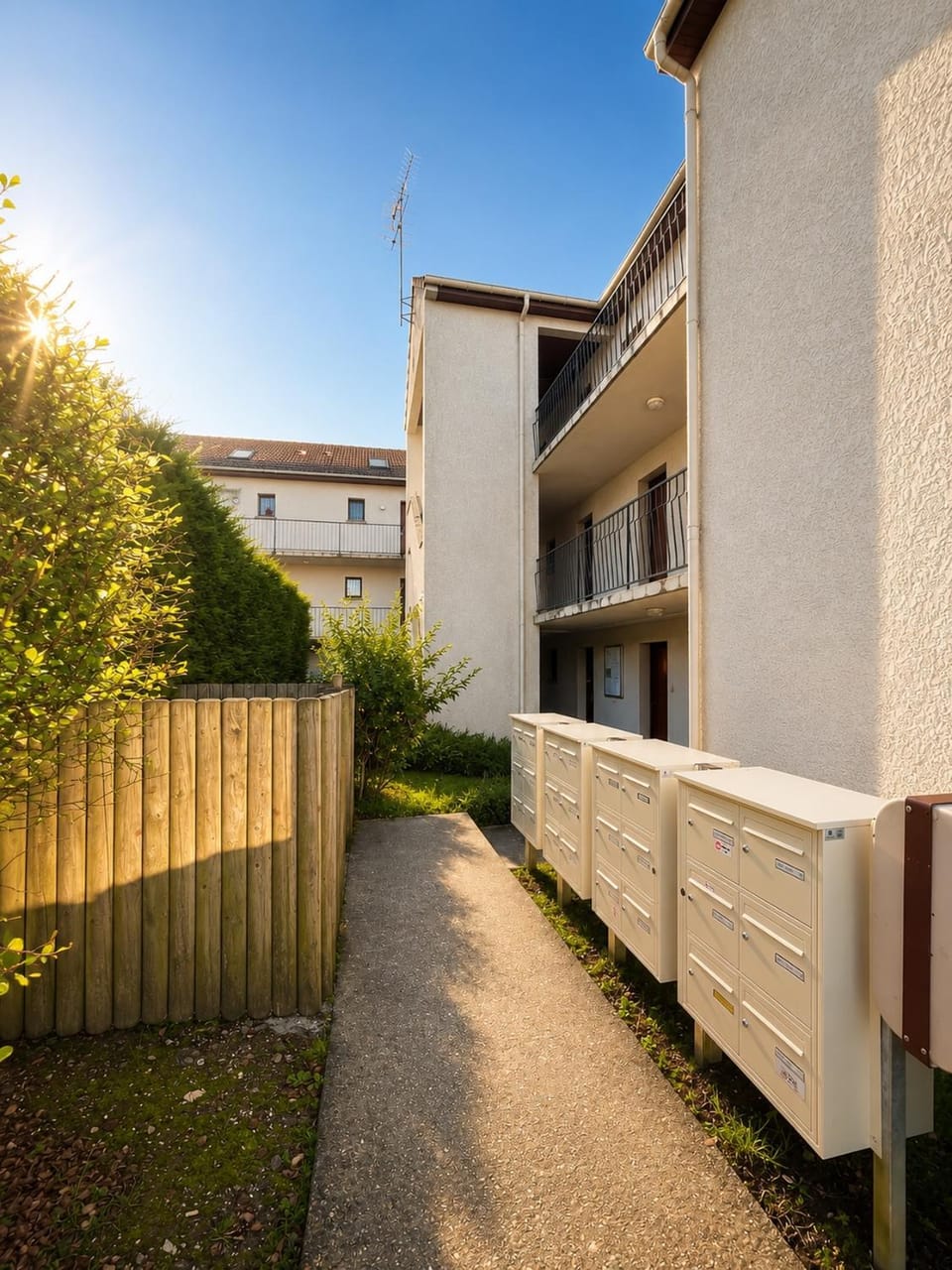 Property building, Spring, Day