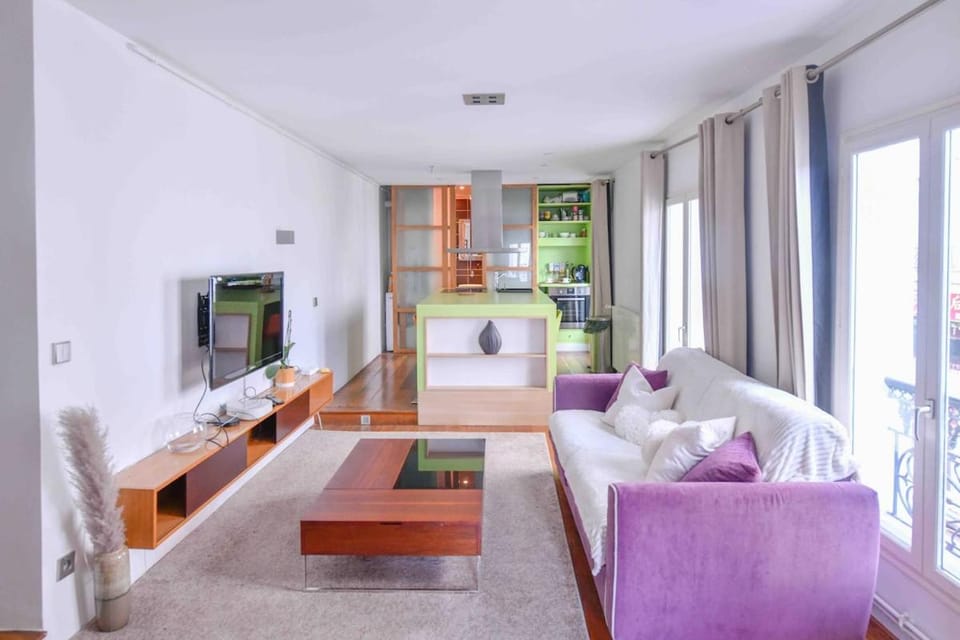 Loft Design Climatisé Parking Gratuit - 10min Paris - 25 min Disney - Vincenne centre Apartment in Vincennes