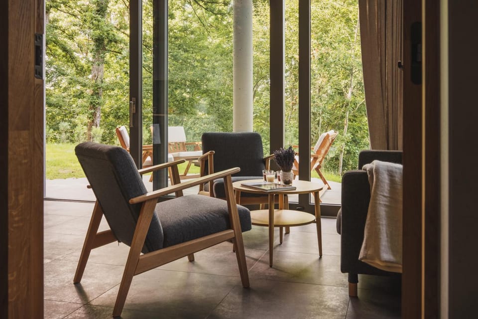 Balcony/Terrace, Living room, Seating area, Garden view