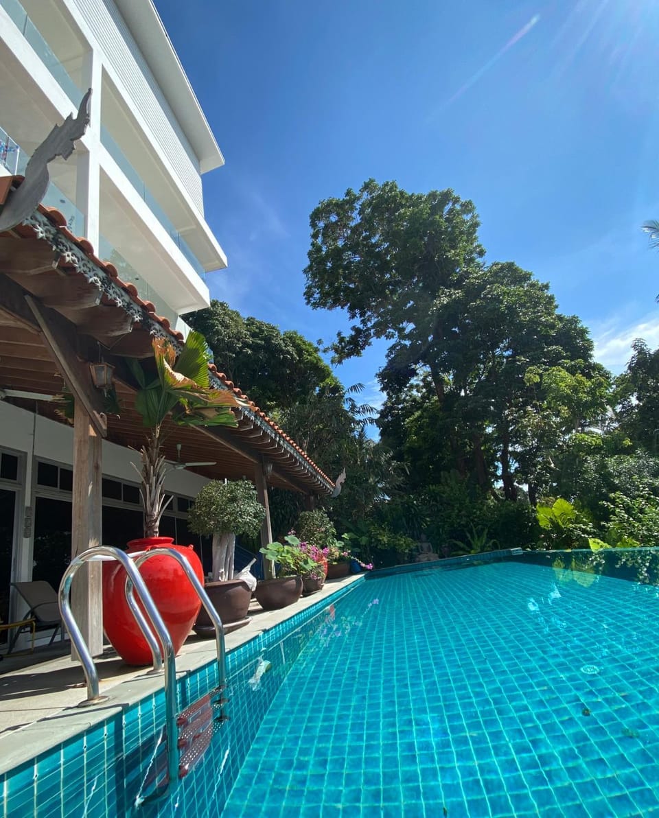 Property building, Pool view, Swimming pool