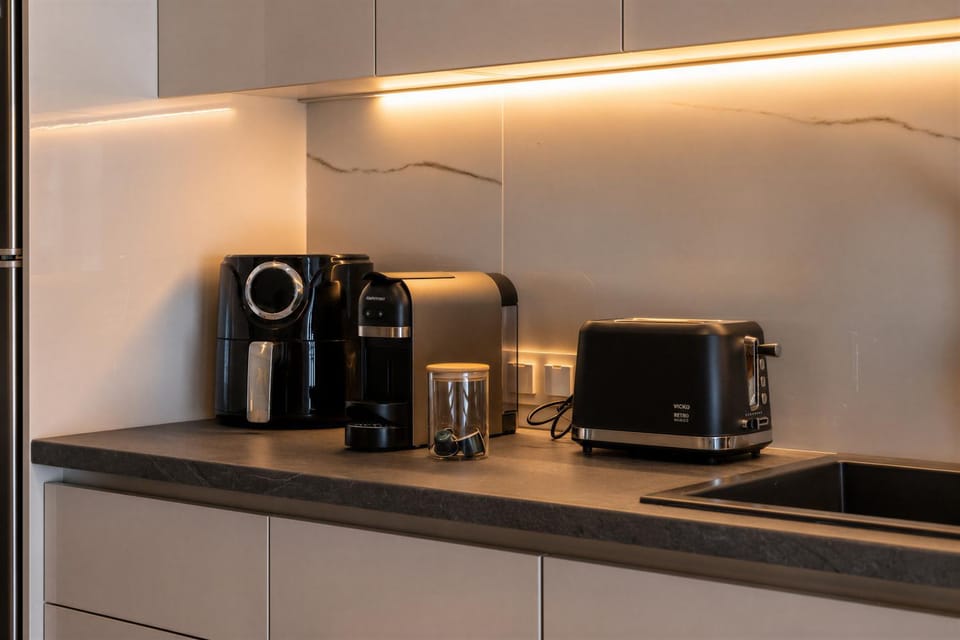Coffee/tea facilities, Kitchen or kitchenette, toaster
