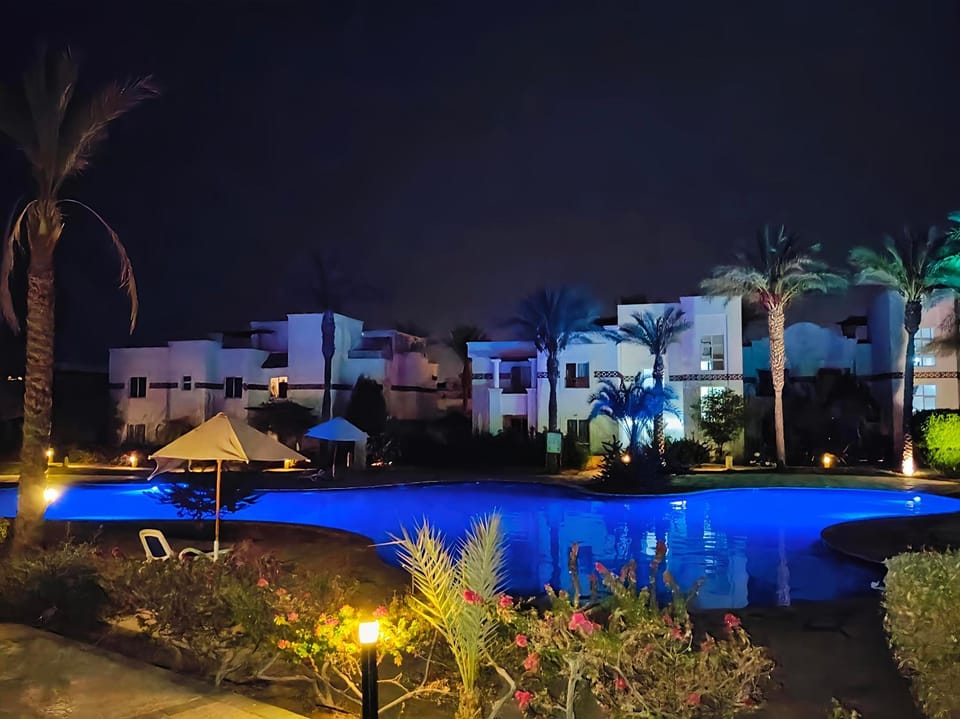 Night, Pool view