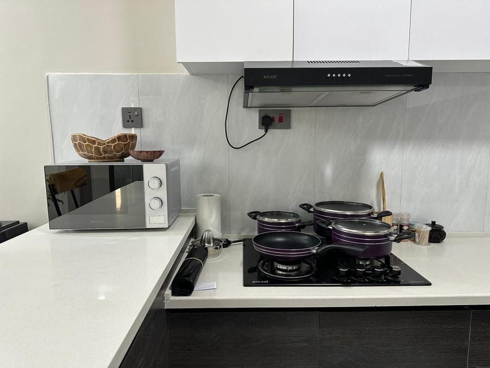 microwave, stove