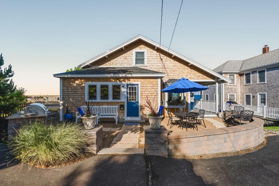 Sunrise on the Cove House in Rockport