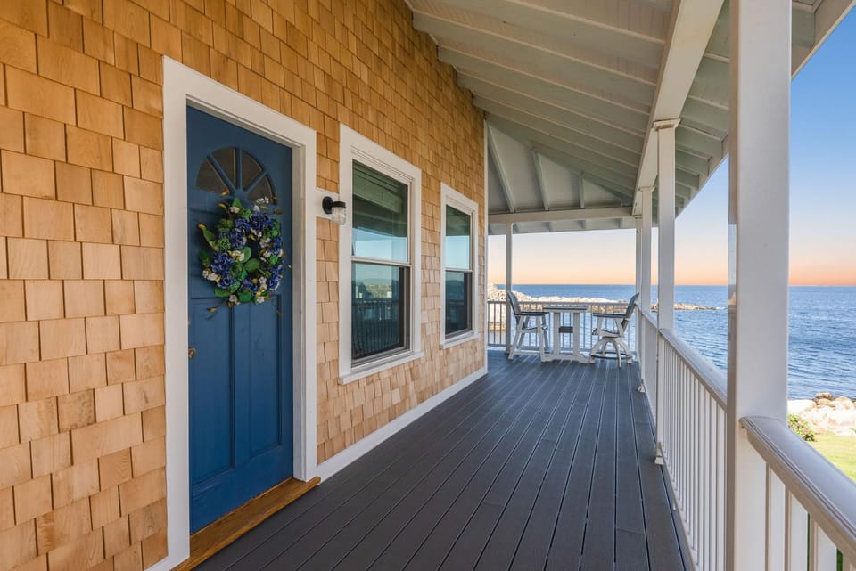 Sunrise on the Cove House in Rockport