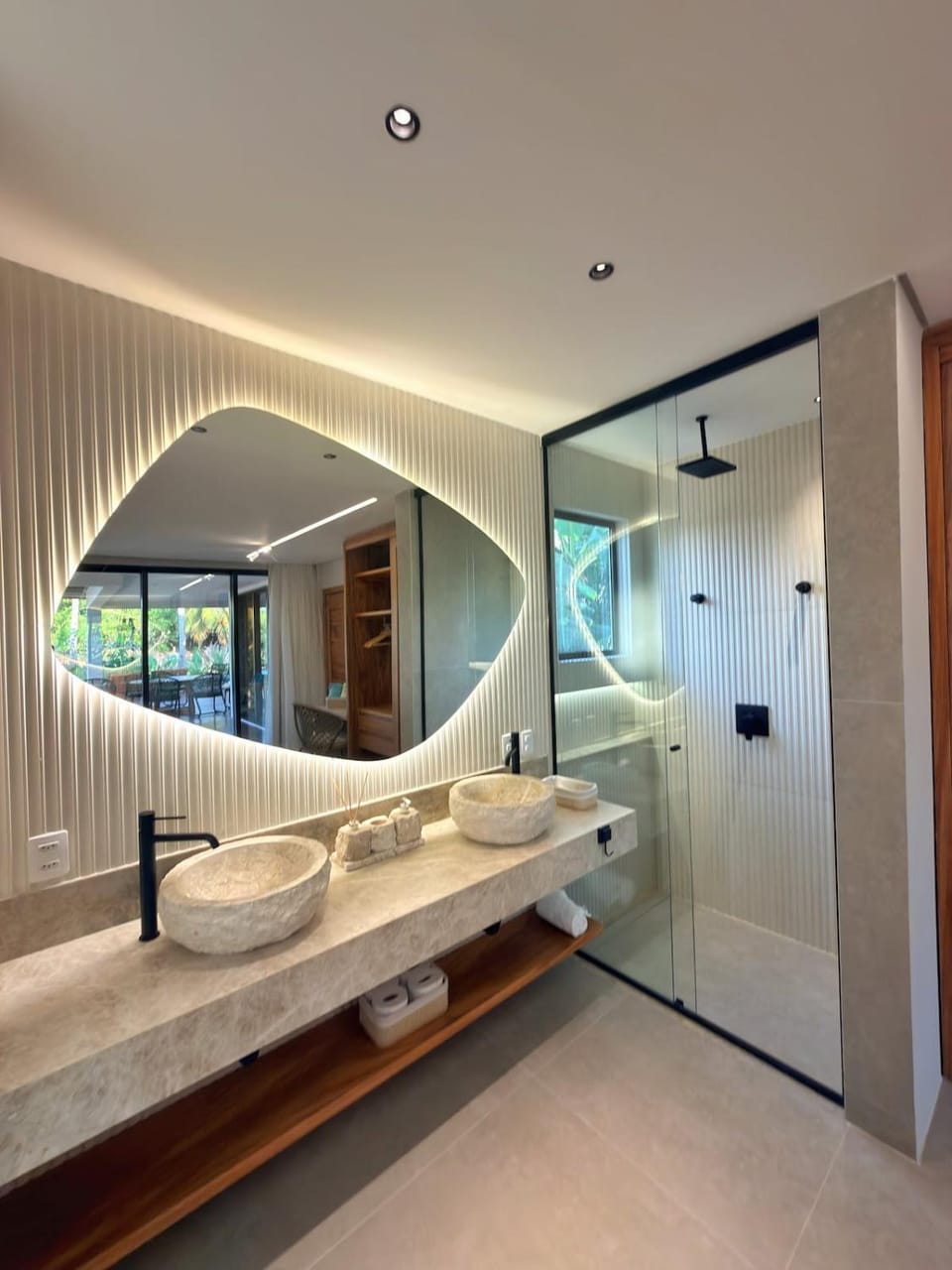 Shower, Bathroom, towels