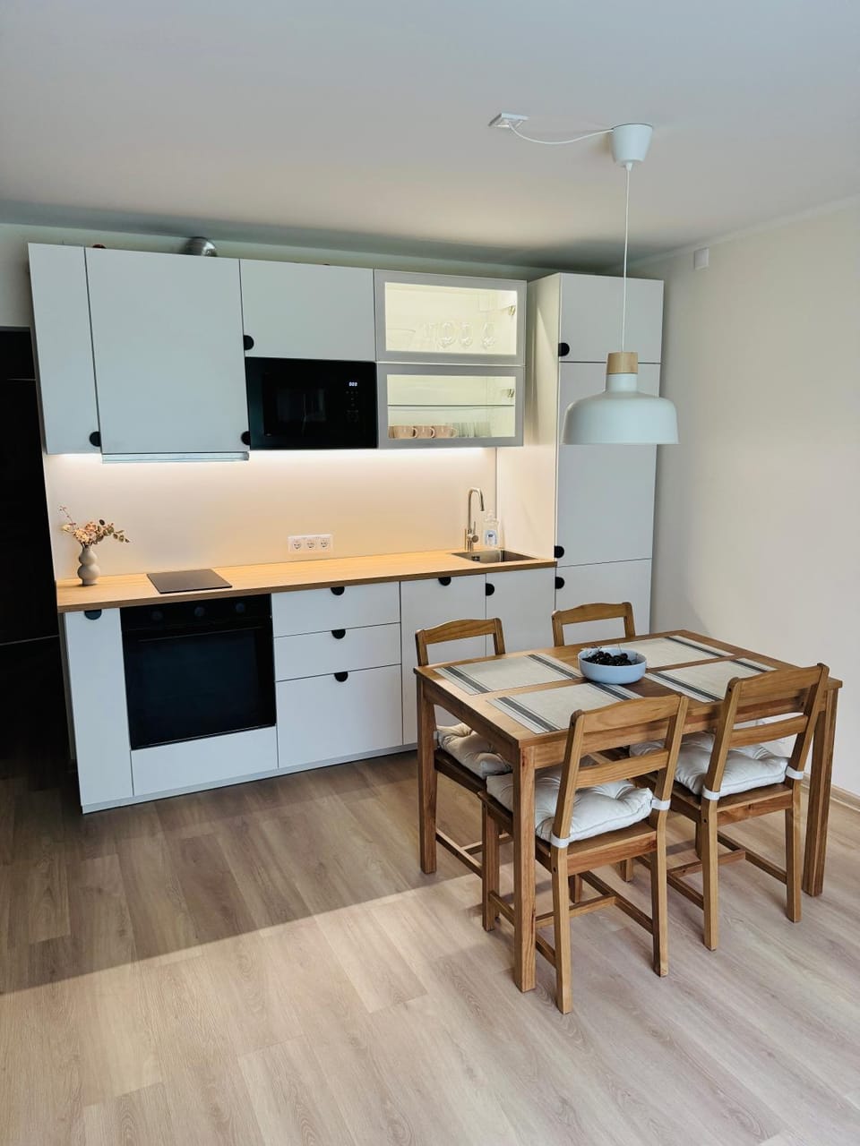 Kitchen or kitchenette, Dining area, dishwasher, oven, stove
