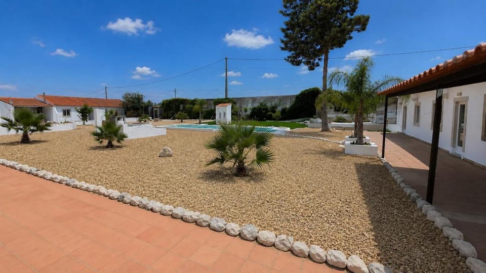 Property building, Day, Natural landscape, Garden, Garden view, Pool view, Swimming pool