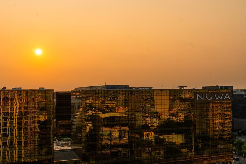 Day, City view, Sunset