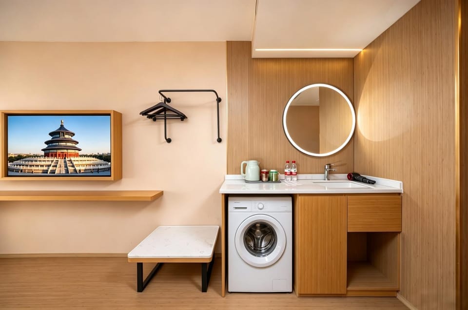 Beijing Baiman Hotel nearby Bubble Mart Paradise, China International Exhibition Center, Forbidden City, Yonghegong Lama Temple, free reservation of Tiananmen one stop direct to the airport, unlimited express collection, free laundry, free coffe tourist Hotel in Beijing