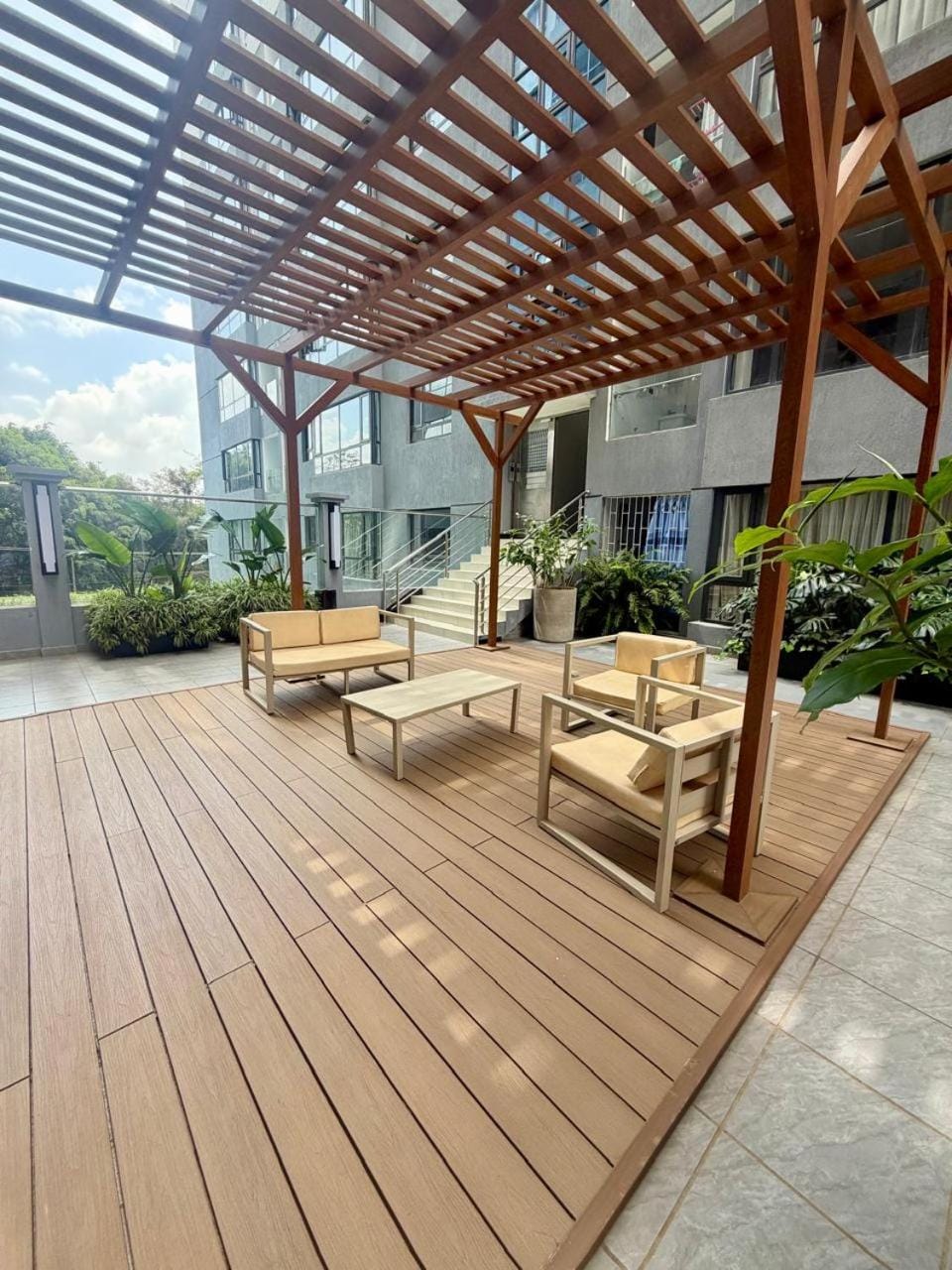 Beautifully furnished apartment with swimming pool ample parking space fully equipped gym child play area and amazing city views Apartment in Nairobi County