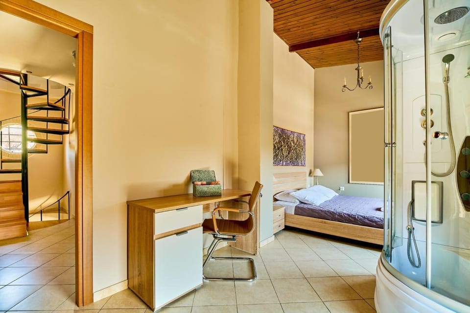 Property building, Living room, Bedroom