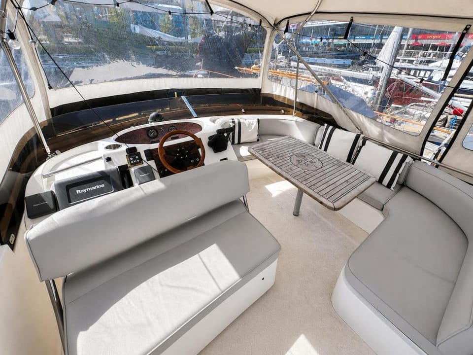 Luxury Yacht Stay by Tower Bridge Docked boat in London Borough of Southwark