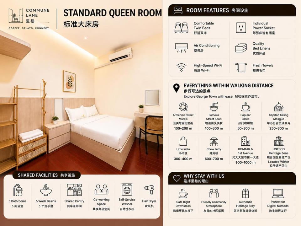 Commune Lane Guesthouse, George Town Hostel in George Town
