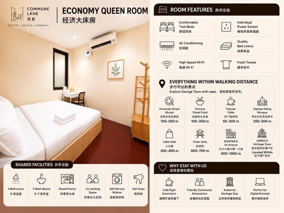 Commune Lane Guesthouse, George Town Hostel in George Town