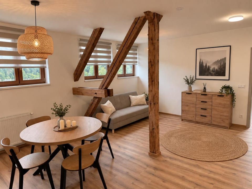 Living room, Seating area, Dining area