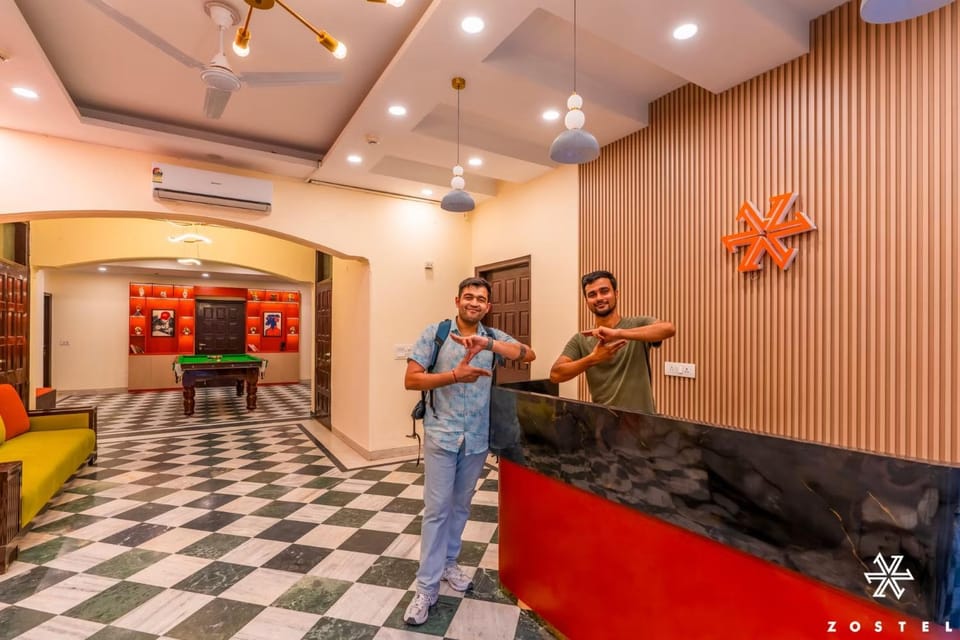 Lobby or reception, group of guests