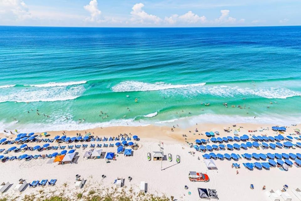 Privacy & serenity in beachfront condo with Gulf view & pools hot tub House in Panama City Beach