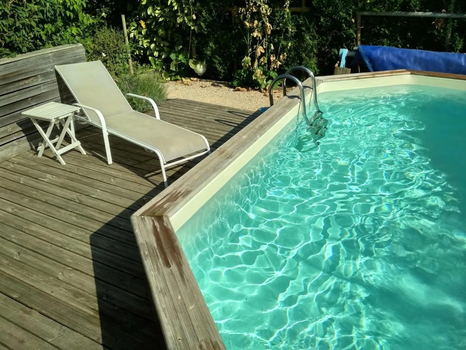 Property building, Living room, Swimming pool