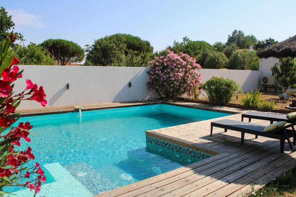 Spring, Day, Garden, Garden view, Pool view, Swimming pool, sunbed