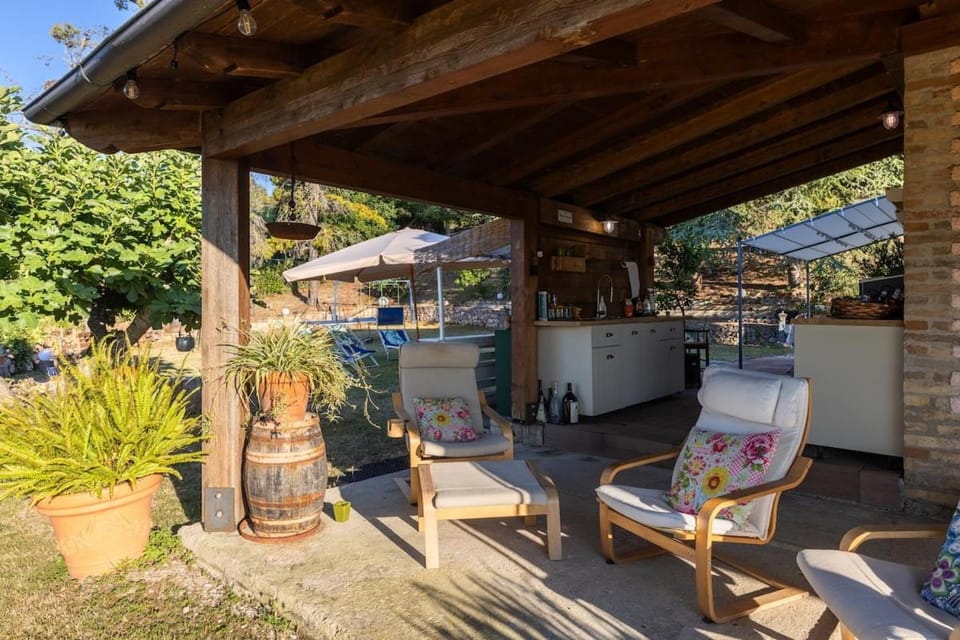 -Villetta panoramica- Giardino, BBQ, 8 ospiti House in Marche