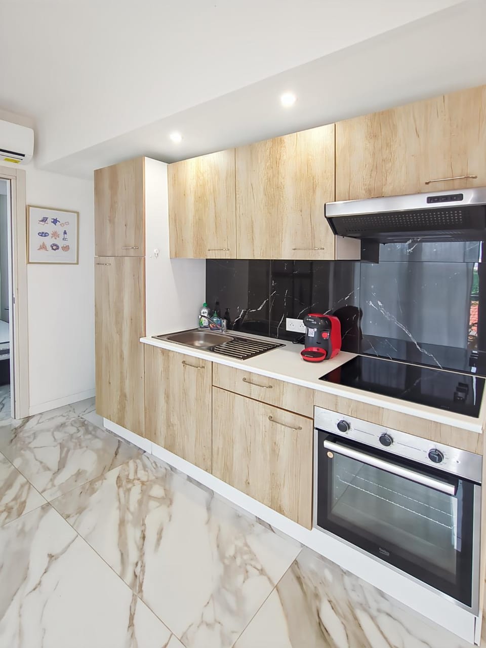 Kitchen or kitchenette, oven, stove, kitchen