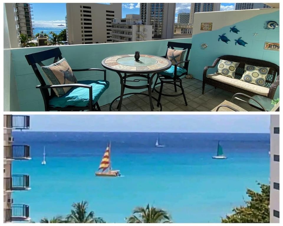 2 min Walk to Waikiki Beach! Ocean View Studio Apartment in Honolulu