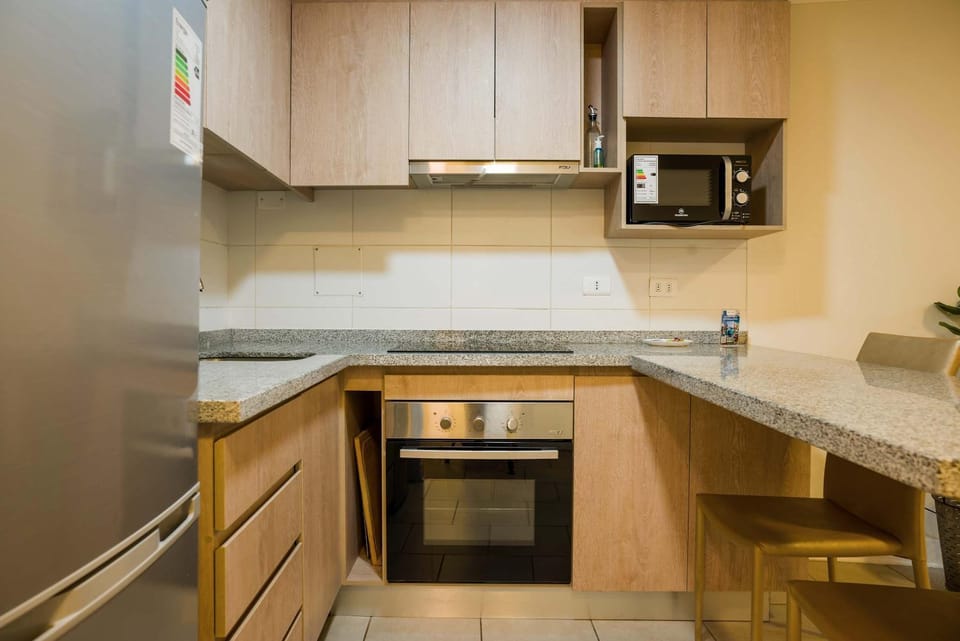 Central 1BR1BA in Santiago Balcony & Nearby Metro Apartment in Santiago