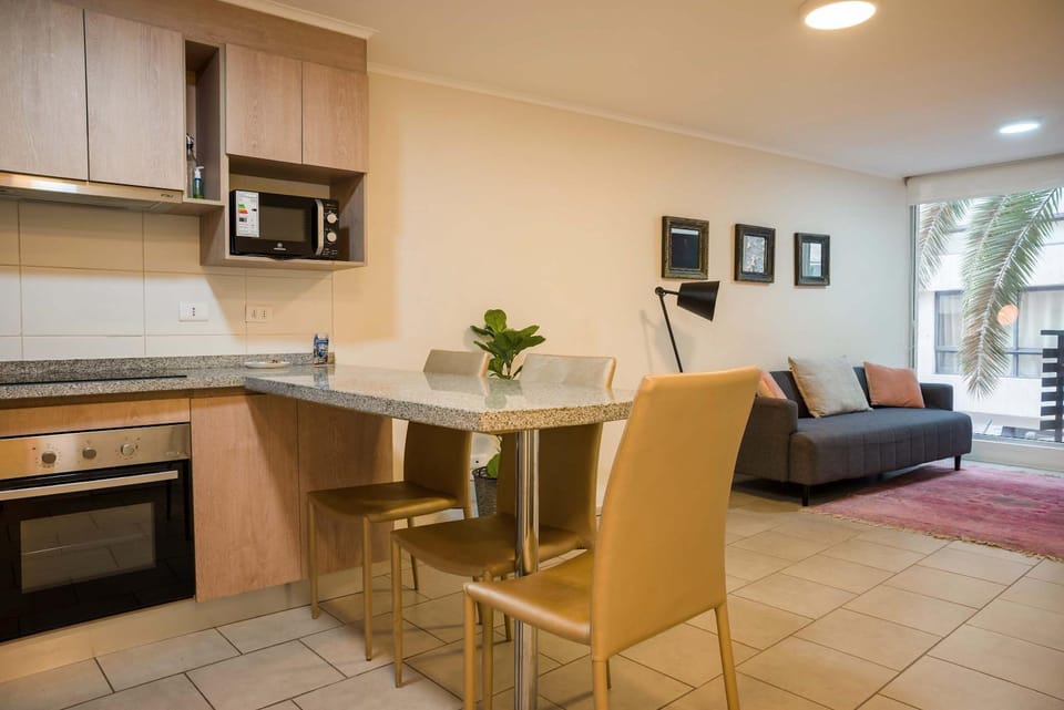 Central 1BR1BA in Santiago Balcony & Nearby Metro Apartment in Santiago