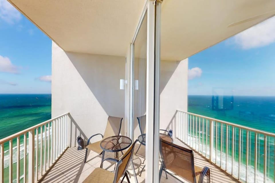 Gulf-front getaway with water views pools hot tub fast WiFi & central AC House in Panama City Beach